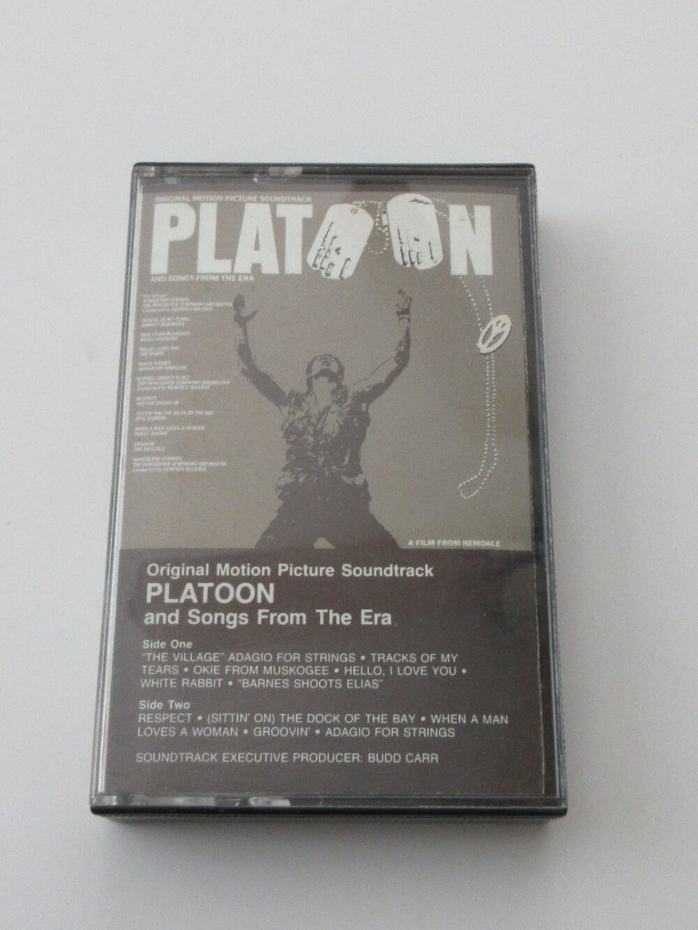 Two Music Cassettes Platoon Songs From The Era And The Beatles Classics